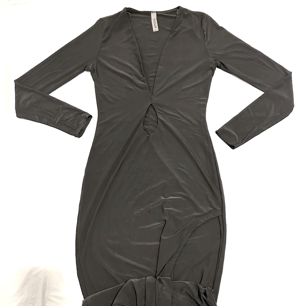 Dolls kill Noir Offer It All Cutout Maxi Dress